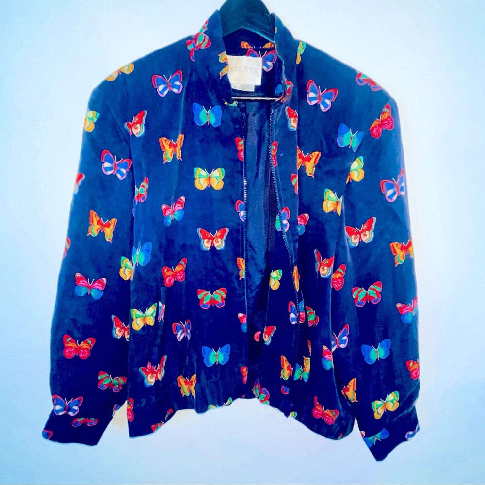DONCASTER Jacket with butterflies front pockets